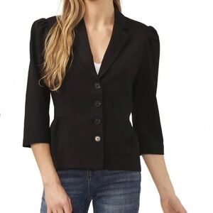 Banana Republic Black Peplum Blazer
